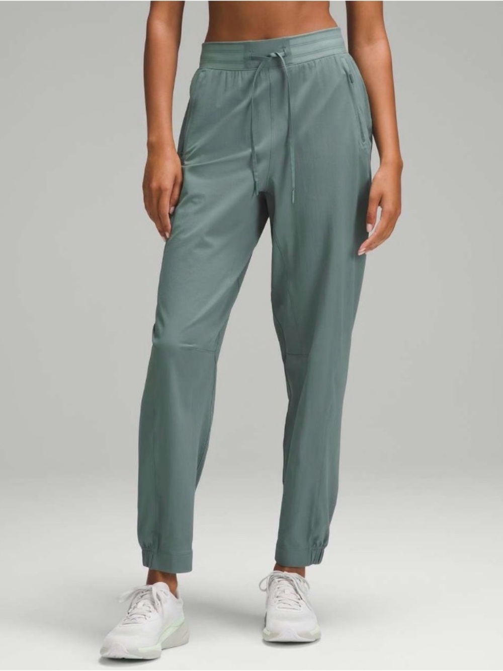 lululemon license to train high rise pant athletica Sage Green Drawstring